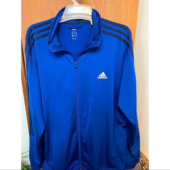adidas Other - Adidas Essentials 3-Stripes Tricot Track Top (Blue / White / Black)